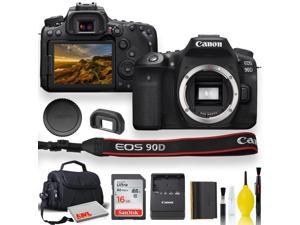 Canon EOS 90D DSLR Camera With Padded Case Memory Card and More  Starter Bundle Set