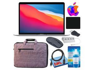 Apple MacBook Air 13" Laptop (2020, M1 Chip, 256GB, Silver) with Purple Bag