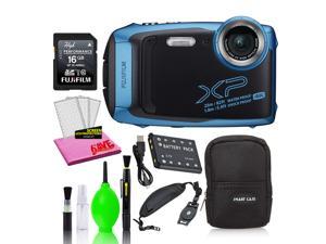 Fujifilm FinePix XP140 Waterproof Digital Camera (Sky Blue) with 16GB SD Card