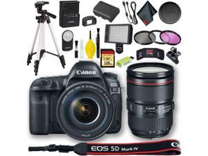 Canon EOS 5D Mark IV DSLR Camera with 24105mm f4L II Lens International Model  128GB Pro Bundle