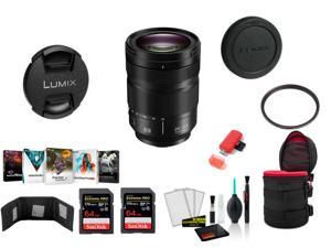 Panasonic Lumix S 24-105mm f/4 Macro O.I.S. Lens with 2x 64 Memory Cards and More (International Model)