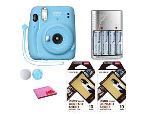 Opwekking Janice kleuring Fujifilm Instax Mini 11 Instant Film Camera (Blue) with 20 Contact Films -  Newegg.com