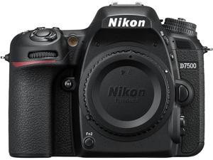 Nikon D7500 209MP DXFormat Ultra HD DSLR Digital Camera Body Only  Black
