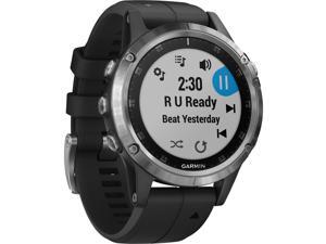 garmin fenix 5 silver with granite blue band