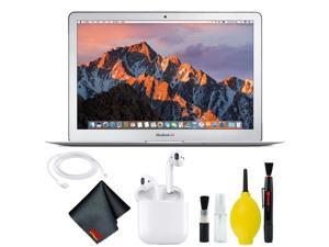 Apple 13.3" MacBook Air (Mid 2017, 128GB SSD, Silver) Basic Bundle w/ Apple Airpods
