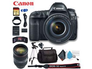 Canon EOS 5D Mark IV DSLR Camera with 24105mm f4L II Lens Intl Model Ultimate Bundle