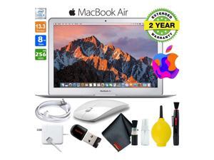 13 Inch MacBook Air 256GB SSD Intel Core i5 (Mid 2017, Silver) MQD42LL/A Laptop Computer Bundle Includes Wireless Mouse, USB Flash Drive, 2-Year Warranty, and Cleaning Kit 13 Inch MacBook Air 256GB SSD Intel Core i5 (Mid 2017, Silver) MQD42LL/A Laptop Computer Bundle Includes Wireless Mouse, USB Flash Drive, 2-Year Warranty, and Cleaning Kit