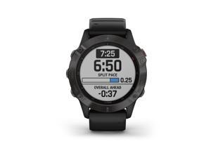 Garmin Fenix 6 Sapphire, Premium Multisport GPS Watch,  -Dark Gray with Black Band- (010-02158-10)  [753759232740]