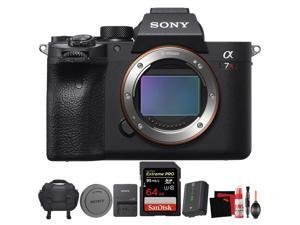 Sony Alpha a7R IV Mirrorless Digital Camera (Body Only) + Carrying Case + Sandisk 64GB Memory Card + Battery + Accessories Bundle