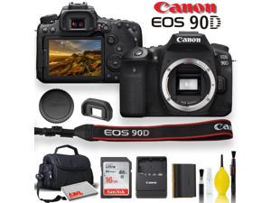 Canon EOS 90D DSLR Camera With Padded Case, Memory Card, and More - Starter Bundle Set