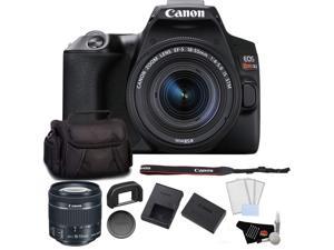 Canon EOS Rebel SL3 DSLR Camera with 1855mm Lens Black Bundle with LCD Screen Protectors  Carrying Case and MORE