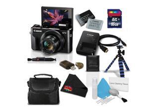 Canon PowerShot G7 X Mark II Digital Camera 1066C001 (International Model) + NB-13L Replacement Lithium Ion Battery + 16GB SDHC Class 10 Memory Card + Flexible Tripod with Gripping Rubber Legs Bundle Canon PowerShot G7 X Mark II Digital Camera 1066C001 (International Model) + NB-13L Replacement Lithium Ion Battery + 16GB SDHC Class 10 Memory Card + Flexible Tripod with Gripping Rubber Legs Bundle