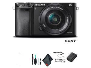 Sony Alpha a6000 Mirrorless Camera with 16-50mm Lens Black Starter Kit