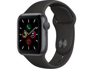 Apple Watch Series 5 (GPS Only, 40mm, Space Gray Aluminum, Black Sport Band) Apple Watch Series 5 (GPS Only, 40mm, Space Gray Aluminum, Black Sport Band)
