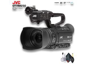 JVC GY-HM250 UHD 4K Streaming Camcorder with Built-in Lower-Thirds Graphics - Starter Bundle
