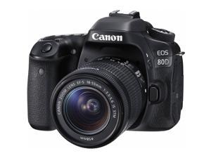 Canon EOS 80D DSLR Camera with 1855mm Lens 1263C005 International Version  Canon EF 85mm f14L IS USM Lens  128GB Class 10 Memory Card  LPE6N LithiumIon Battery Bundle