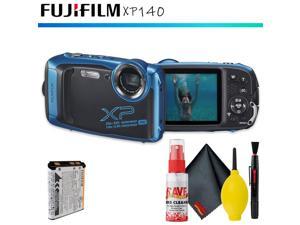 FUJIFILM FinePix XP140 Digital Camera (Sky Blue) + Cleaning Kit