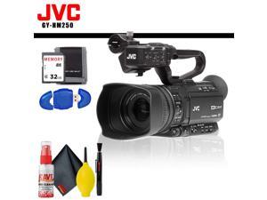 JVC UHD 4K Streaming Camcorder with Built-in Lower-Thirds Graphics + Memory Card Kit + Cleaning Kit