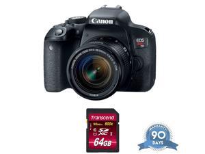 Canon EOS Rebel T7i DSLR Camera with 18-55mm Lens - with Memory Card Canon EOS Rebel T7i DSLR Camera with 18-55mm Lens - with Memory Card