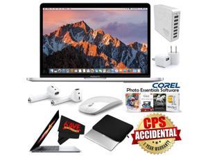 Apple 13.3" MacBook Pro (Mid 2017, Silver) MPXR2LL/A + Apple AirPods Wireless Bluetooth Earphones + Travel USB 5V Wall Charger for iPhone/iPad (White) Bundle Apple 13.3" MacBook Pro (Mid 2017, Silver) MPXR2LL/A + Apple AirPods Wireless Bluetooth Earphones + Travel USB 5V Wall Charger for iPhone/iPad (White) Bundle