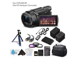 Sony FDR-AX53 4K Ultra HD Handycam Camcorder (Intl Model) With Extra Battery, Case, Memory Card and More. - Starter Set Sony FDR-AX53 4K Ultra HD Handycam Camcorder (Intl Model) With Extra Battery, Case, Memory Card and More. - Starter Set