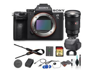 Sony Alpha a7 III Mirrorless Digital Camera Bundle - With Sony FE 24-70mm f2.8 Lens, Bag, 64GB Memory Card, Memory Card Reader and More