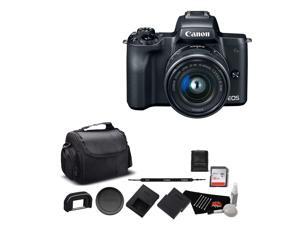 Canon EOS M50 Mirrorless Digital Camera with 15-45mm Lens and 4K Video Bundle with 32GB Memory Card + Spare Battery + More - Intl Model Canon EOS M50 Mirrorless Digital Camera with 15-45mm Lens and 4K Video Bundle with 32GB Memory Card + Spare Battery + More - Intl Model