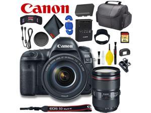 Canon EOS 5D Mark IV DSLR Camera with 24105mm f4L II Lens Intl Model Standard Bundle