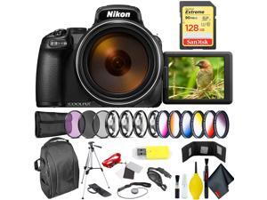 Nikon COOLPIX P1000 Digital Camera + 128GB Sandisk Extreme Memory Card Professional Kit Intl Model Nikon COOLPIX P1000 Digital Camera + 128GB Sandisk Extreme Memory Card Professional Kit Intl Model
