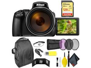 Nikon COOLPIX P1000 Digital Camera + 128GB Sandisk Extreme Memory Card Extreme Kit Intl Model Nikon COOLPIX P1000 Digital Camera + 128GB Sandisk Extreme Memory Card Extreme Kit Intl Model