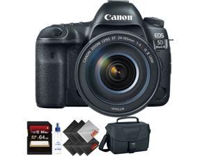 Canon EOS 5D Mark IV DSLR Camera with 24-105mm f/4L II Lens + 64GB Memory Card + 1 Year Warranty