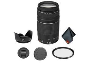 Canon 6473a003 Slr Lenses Ef 75 300mm F 4 5 6 Iii Telephoto Zoom Lens Black Newegg Com