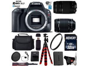 Canon Eos Rebel Sl2 Dslr Camera With 18 55mm Is Stm Lens 75 300mm Iii Lens Professional Case Flexible Tripod Uv Protection Filter Card Reader Intl Model Newegg Com