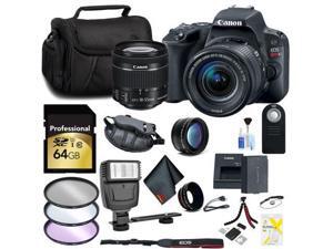 Canon EOS Rebel SL2 DSLR Camera with 18-55mm Lens 64GB Memory Card, Telephoto, Wide Angle Lenses, Filters and Accessory Bundle Canon EOS Rebel SL2 DSLR Camera with 18-55mm Lens 64GB Memory Card, Telephoto, Wide Angle Lenses, Filters and Accessory Bundle