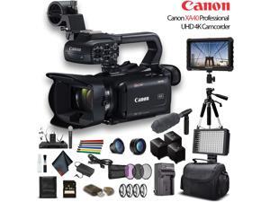 Canon XA40 Professional UHD 4K Camcorder W/ 2 Extra Battery, Soft Padded Bag, 64GB Memory Card, 3 Piece Filter Kit, LED Light, Lenses, 4K Monitor, Sony Mic And More Professional Bundle Canon XA40 Professional UHD 4K Camcorder W/ 2 Extra Battery, Soft Padded Bag, 64GB Memory Card, 3 Piece Filter Kit, LED Light, Lenses, 4K Monitor, Sony Mic And More Professional Bundle