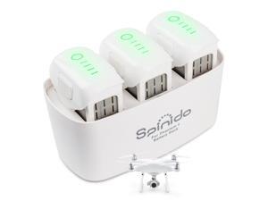 Spinido 3-in-1 DJI Phantom 4/4 Pro Battery Charging Hub Dock-For Intelligent Flight Battery, white Spinido 3-in-1 DJI Phantom 4/4 Pro Battery Charging Hub Dock-For Intelligent Flight Battery, white