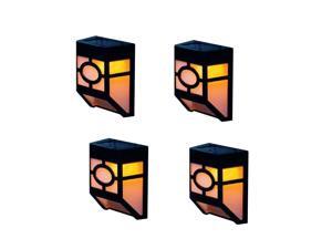 Solar Powered Outdoor Landscape Light for Garden Yard Fence, Warm, Set of 4 Solar Powered Outdoor Landscape Light for Garden Yard Fence, Warm, Set of 4
