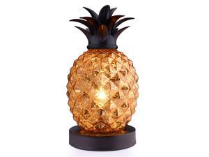 Mercury Glass Pineapple Lamp, Golden Glass Table Lamp for Bedroom, Dresser, Living Room, Kids Room, Coffee Table, Office, Bookstore, Festival Decor and Gift (Gold) Mercury Glass Pineapple Lamp, Golden Glass Table Lamp for Bedroom, Dresser, Living Room, Kids Room, Coffee Table, Office, Bookstore, Festival Decor and Gift (Gold)