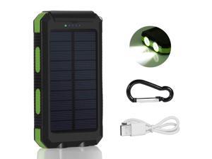 Solar Charger,8000mAh Solar Power Bank Portable External Backup Battery Pack Dual USB Solar Phone Charger with 2LED Light Carabiner and Compass for Smartphones Solar Charger,8000mAh Solar Power Bank Portable External Backup Battery Pack Dual USB Solar Phone Charger with 2LED Light Carabiner and Compass for Smartphones