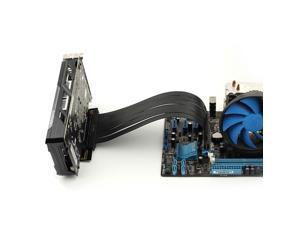 Gaming PCIe 3.0 16x PCI-E Riser Extension Cable GPU Mount Bracket Graphics Flexible Cable Card Vertical 90 Degree 20cm PCI-E 3.0 X16 Gaming PCIe 3.0 16x PCI-E Riser Extension Cable GPU Mount Bracket Graphics Flexible Cable Card Vertical 90 Degree 20cm PCI-E 3.0 X16