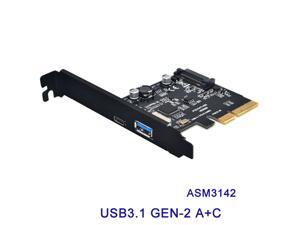Dual Port USB 3.1 Card – 1x USB-C – 1x USB-A – 10Gbps per Port – Expansion Card – USB 3.1 PCI-E Card – USB 3 PCI Dual Port USB 3.1 Card – 1x USB-C – 1x USB-A – 10Gbps per Port – Expansion Card – USB 3.1 PCI-E Card – USB 3 PCI