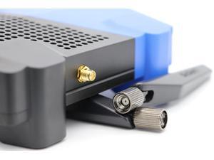 4 X 5Dbi 2.4G/5.2G/5.8G High-Gain WiFi Wireless Antenna for Linksys WRT1900AC/V1/V2/ACS AC1900 Dual Band Open Source WiFi Wireless Router (WRT1900ACS) (Antenna only not including Router)