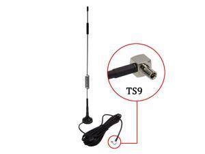 TS9 Connector Antenna 10DBi High Gain 4G LTE CPRS GSM 3G 2.4G WCDMA Omni Directional Antenna with Magnetic Stand Base 5m RG174 Extension Cable for WiFi Router Mobile Broadband Outdoor Signal Booster