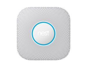 Google Nest Protect S3003LWES Wired Smoke and Carbon Monoxide Alarm , 2nd Generation - White