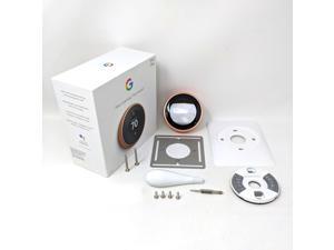 OB Google Nest T3021US, Nest Learning Thermostat, 3rd Gen, Smart Thermostat, Works With Alexa - Copper
