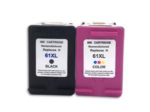 2 PK High Yield For HP 61 61XL Ink Cartridge (1 Black&1 Tri-Color) Deskjet 3512 1512 1000 1510 2512 3000 3050 HP Officejet 2620 2622 2540