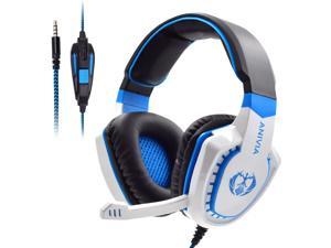PS4 Stereo Headphones,PC Wired Gaming Headset with Mic for Computers, Playstation 4, Xbox One , Android, iOS, Laptop, Smartphone, Tablet