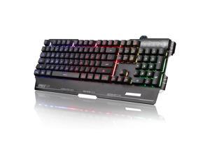 Gaming Keyboards, Blademail Wired USB Keyboards for Pc/Mac gamers, 19 non-conflict keys, 7 colors Backlit, Metal Material Gaming Keyboards, Blademail Wired USB Keyboards for Pc/Mac gamers, 19 non-conflict keys, 7 colors Backlit, Metal Material