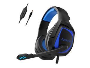 Gaming Headset,3.5mm Blue Gaming Headset,MH602 PS4 Headset for PC, Laptop, Xbox One, Mac, iPad, Nintendo Switch Games, Computer Game Gamer Over Ear Flexible Microphone Volume Control with Mic Gaming Headset,3.5mm Blue Gaming Headset,MH602 PS4 Headset for PC, Laptop, Xbox One, Mac, iPad, Nintendo Switch Games, Computer Game Gamer Over Ear Flexible Microphone Volume Control with Mic