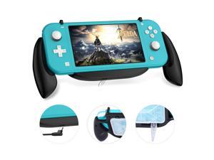 Gaming Grip Case for Nintendo Switch Lite, Charging Grip Case with Game Card Storage Box, Compatible 5V 2A AC Adapter with Type-C Cable for Switch Lite Console, Black Gaming Grip Case for Nintendo Switch Lite, Charging Grip Case with Game Card Storage Box, Compatible 5V 2A AC Adapter with Type-C Cable for Switch Lite Console, Black